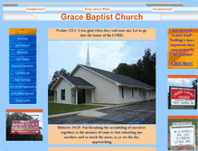 Tablet Screenshot of gracebaptistchurch-ozark.com